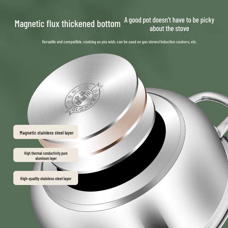 Bernice Alps 28cm 304 Edelstahl Suppen-Dampfgarer