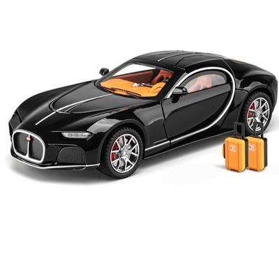 Bugatti Atlantic Sportmodellauto im Maßstab 1/24, Legierung, Druckguss, Metall, Spielzeug, Rennfahrzeuge, Simulation, Ton, Licht, Sammlerstück, Kindergeschenke