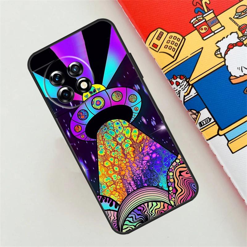Aesthetics Cartoon Alien Space Case For OnePlus 12R 12 11 10 9 Pro 10R 9R 8T 10T Nord 3 2 CE 4 Lite N10 N20 N30 Back Cover