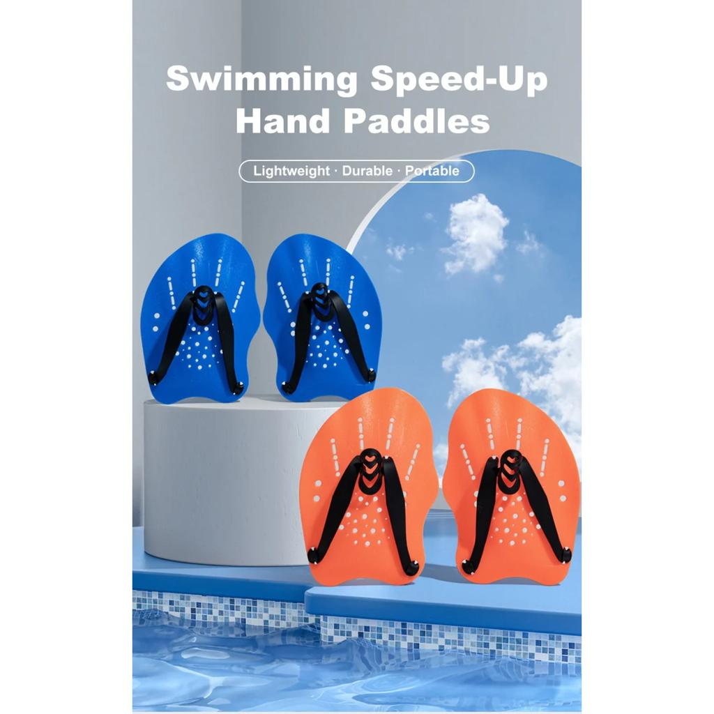 Swimming Paddles Profession Hands Swimming Training Hand Paddles Flippers Adjustable Silicone Straps Women Men Children Unisex