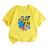 Kids Boys Girls Round Neck Short Sleeve 100% Cotton T-shirt, Cute Cartoon Super Hero Team Print Casual Summer Soft Breathable Tee for Children Daily W