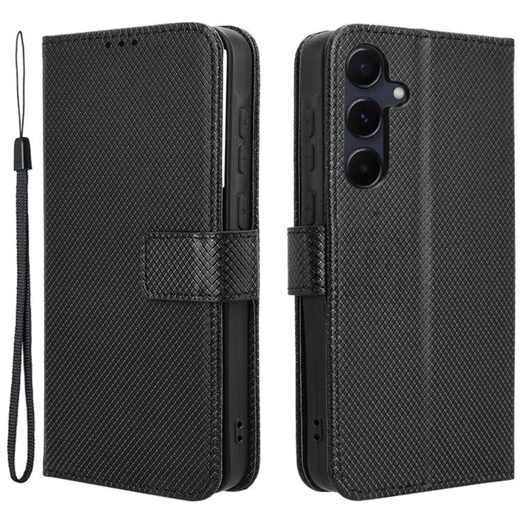 

Для Samsung Galaxy A55 5G PU кожаный чехол-раскладушка с отделениями для карт