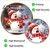 Snowball Fight Theme Stickers Christmas Snowman Static Window Cling, Funny Sticker, Reusable Easy Apply Glass Cling Xmas Decal for Home Shop