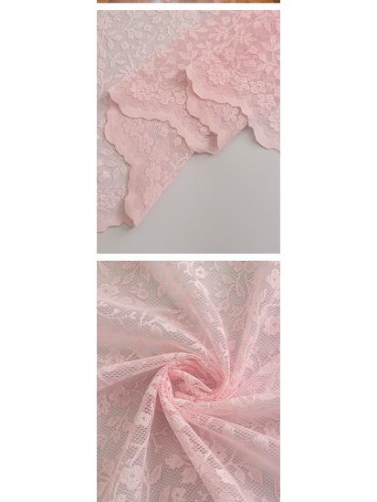 Sommerfriske hvite blonder gardiner med blomstermønster og huldesign for stue og balkong