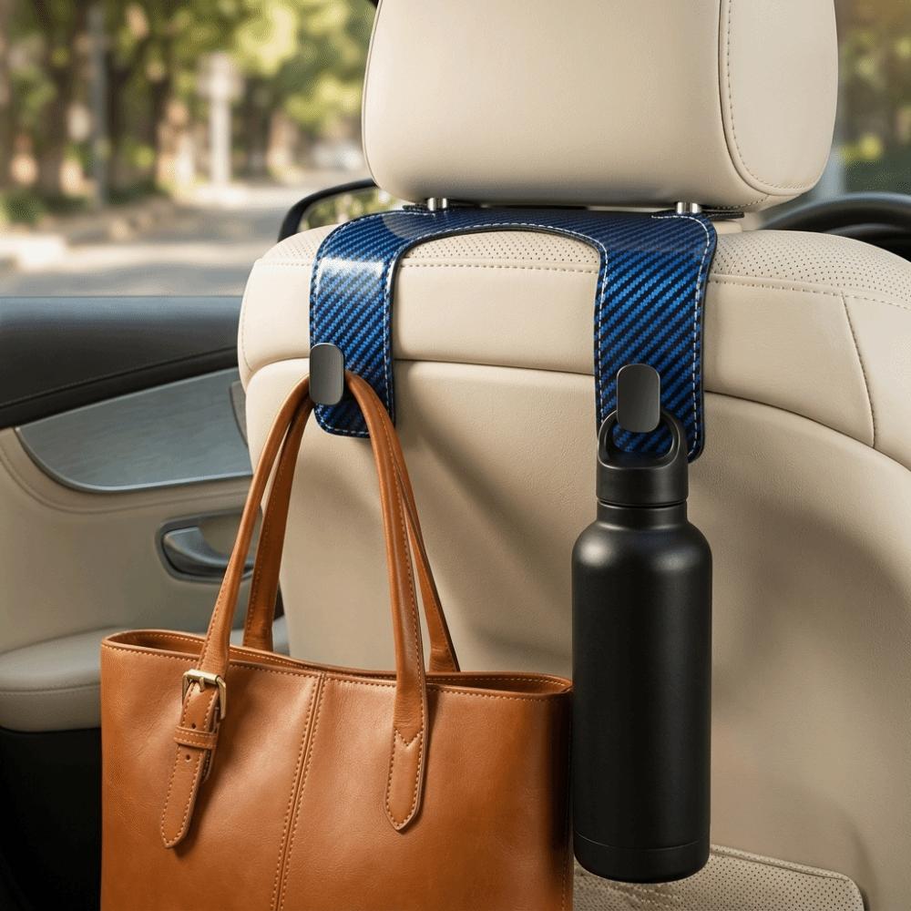 Wear-Resistant Car Headrest Hook High Load-Bearing Hanging Headrest Bag Holder  Automotive Seat