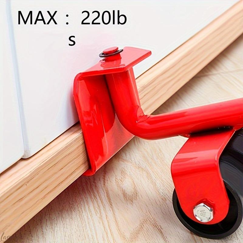 5Pcs/set Furniture Mover Tool Set Heavy Stuffs Moving Roller with Bar Furniture Mover Lifter with Wheel Professional Moving Tool