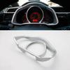 Silver 1X Front Dashboard Frame Cover Trim For Honda Fit Jazz 2014-2019 Car Auto