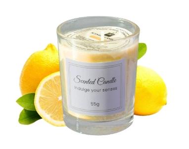 Hot Sale High Quality Handmade 55g Natural Soy Wax Candles for Home Decoration Valentine's Day Scented Vanilla Candles