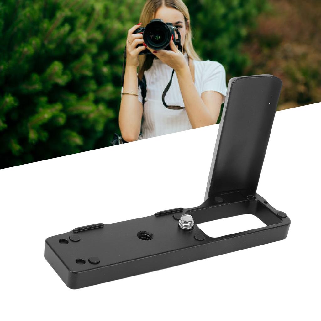 L Shape Handgrip Fit for GR3 Camera Aluminum Alloy Camera L Shape Grip with Quick Release Plate 1Celsius4 Inch Screw Hole
