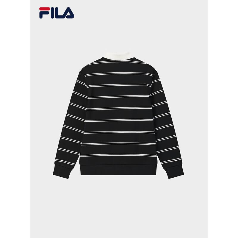 FILA Men's Striped Knit Turtleneck Sweatshirt