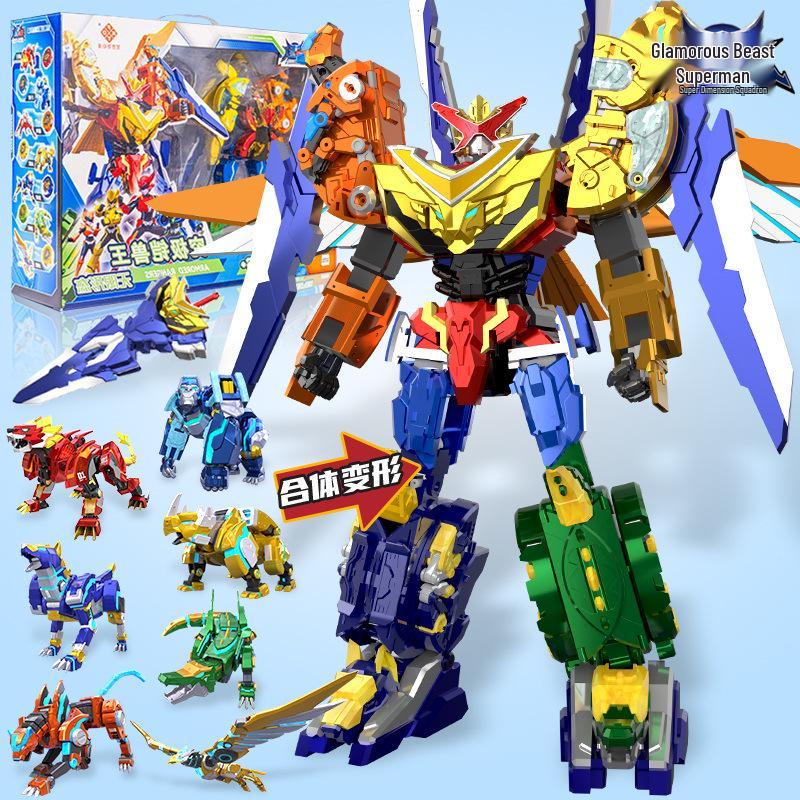 Armor Hero 2: Super Dimensional Kaiju King Transforming Robot Chess Piece for Boys