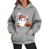 Women's Fashionable Daily Versatile Casual Hooded Sweatshirt, Daily Long Sleeved Patch Top Sweatshirt