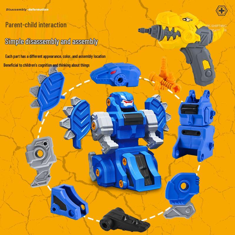 Electric Dinosaur Model: Kids' Educational Assembly & Disassembly Toy