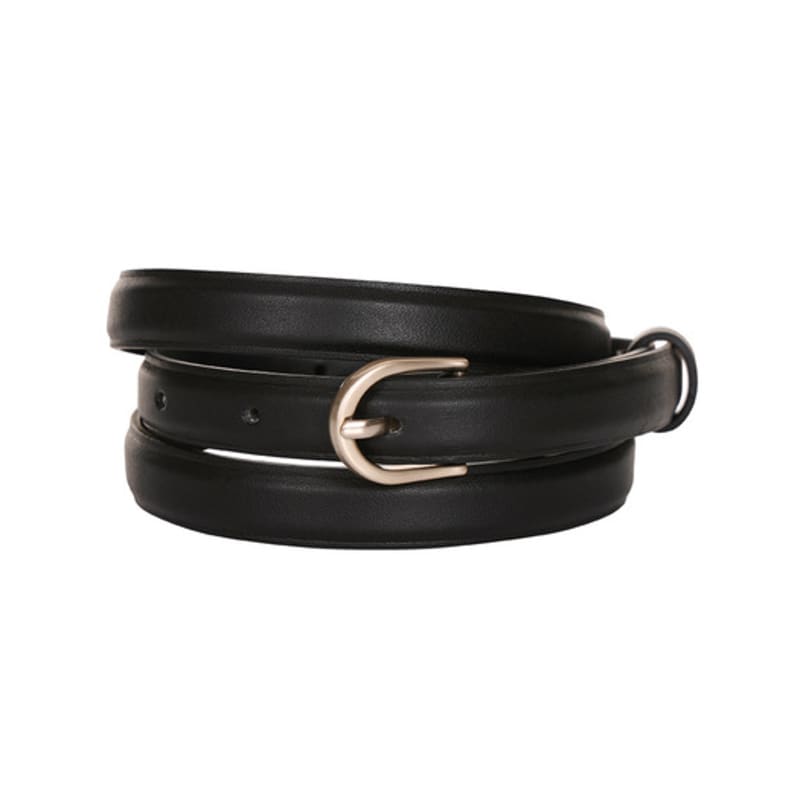 

OLIVE DES OLIVE 15mm Basic Leather Belt OX4XT1590 BLACK_89_FREE