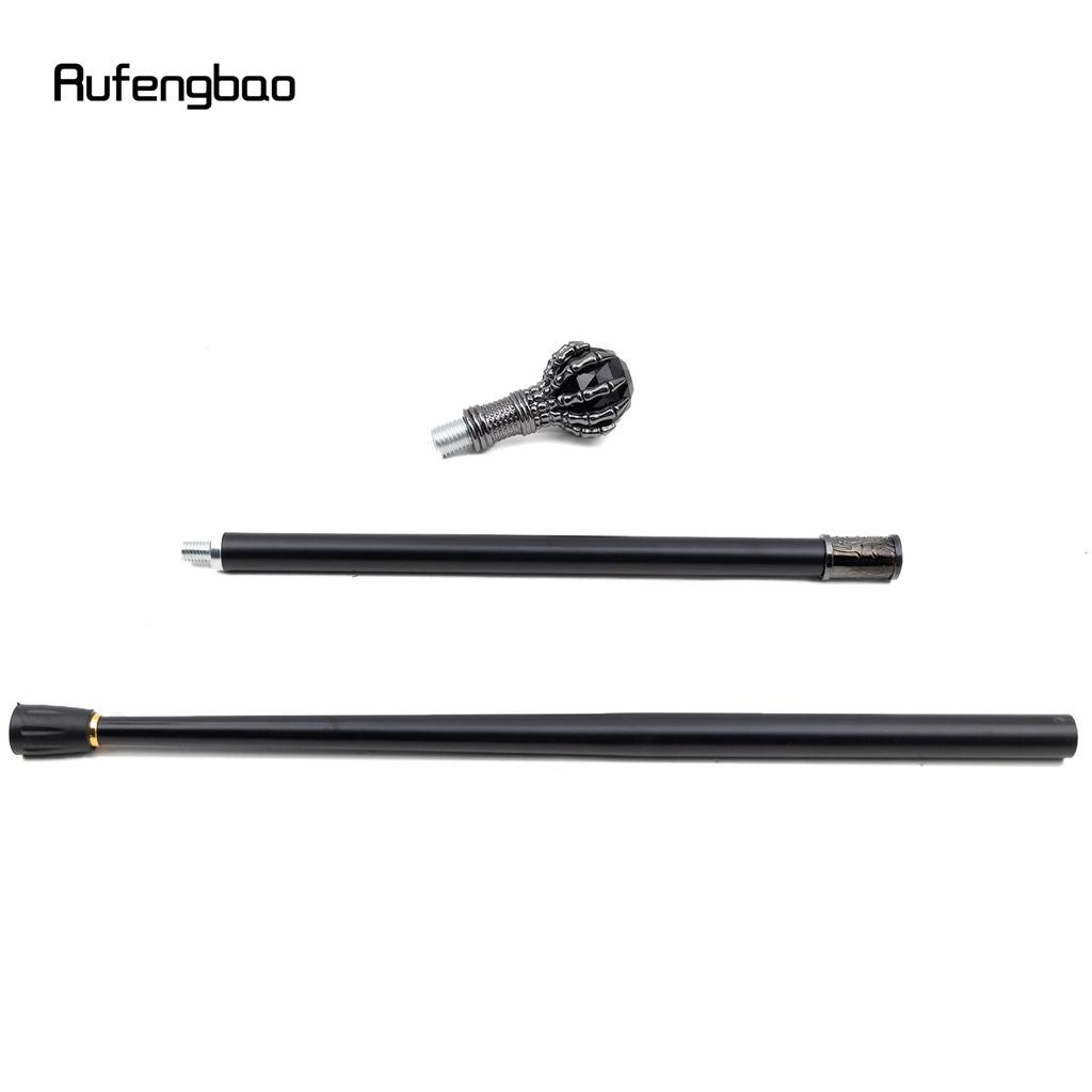 Black Glass Ball Steampunk Cane Fashion Decorative Stick Gentleman Luxury Crosier Knob Walking Stick 93cm