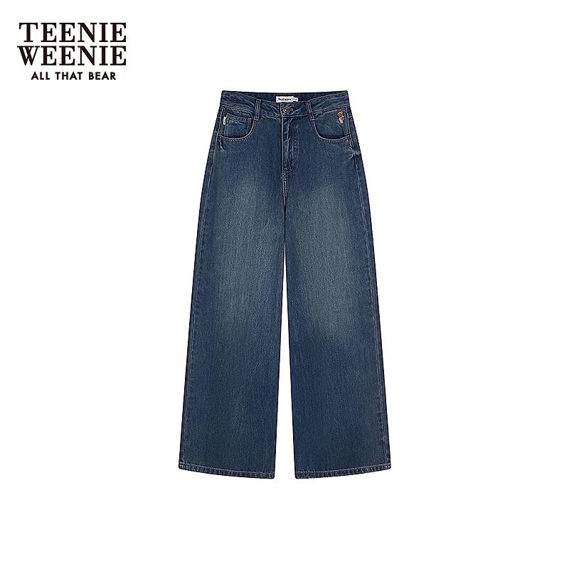 Teenie Weenie Women's 2025 Autumn Relaxed Wide-Leg Jeans