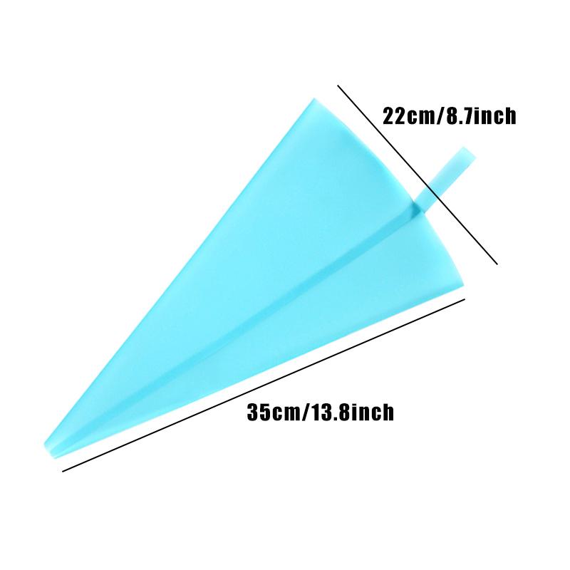 25 cm ~ 40 cm Silikonbeutel Süßigkeiten für Gebäck Eva/Tpu Backzubehör Kuchendekorationswerkzeuge Wiederverwendbare Spritzbeutel Küche Reposteria