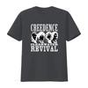 Creedence Clearwater Revival 60S 70S Rock Band Print T Shirt Retro Style Music Fan Vintage Washed Graphic Casual Unisex
