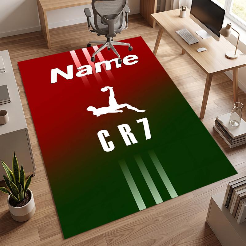 CR7 (37) Personalisierter Name Büro Teppich Stilvolle Dekoration für Wohnzimmer Schlafzimmer Küche