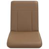 Adjustable Floor Footstool Cappuccino Artificial Leather