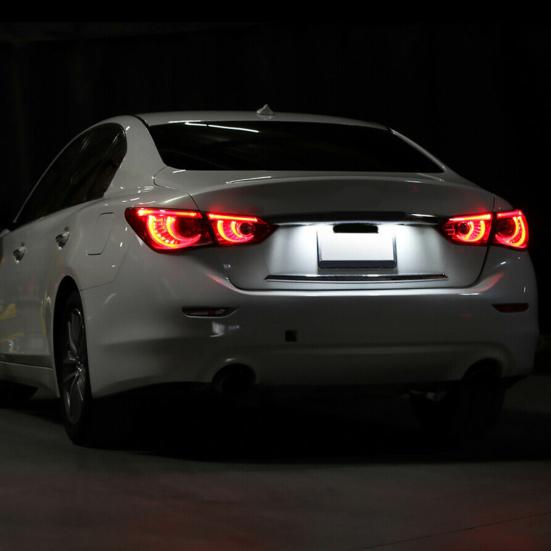 2Pcs Car Number 18Led License Plate Lights For Nissan Qashqai X-Trail Pathfinder