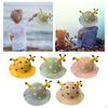 Bucket Hat Fishing Caps Cute Breathable with Chin Strap Summer Beach for Camping Vocation