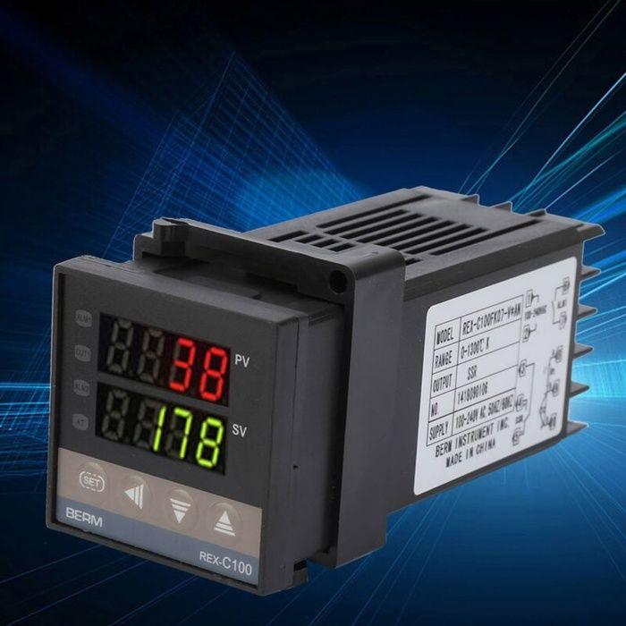 REX-C100 PID Contrôleur de Température, Thermostat Numérique Kit AC110V-240V, 0℃1300℃