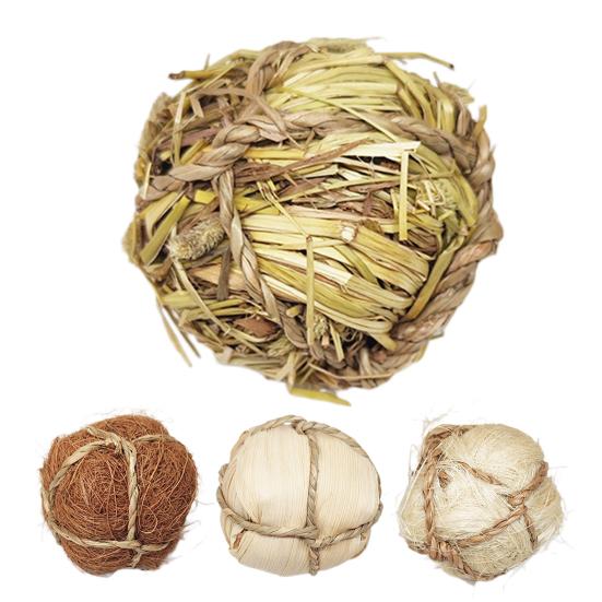 Molar Toy Natural Smell Relieve Anxiety Healthy Hamster Parrot Molar Ball Toy