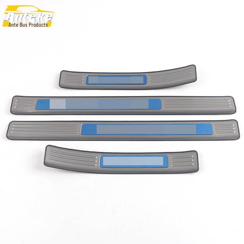Stainless Steel Door Sill Decorative Strip for 21 Mustang Mach-E