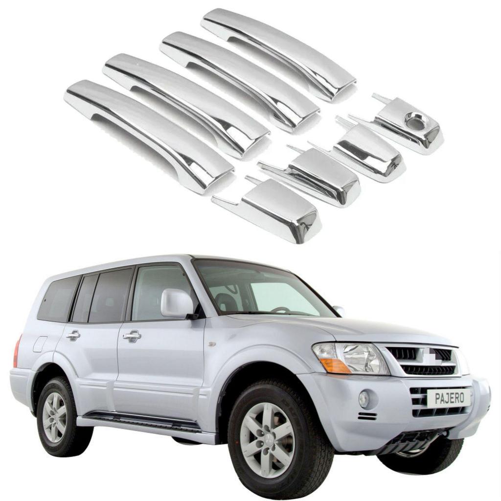 Carbon Fiber Pattern Door Handle & Cup for 1999-2006 Mitsubishi Pajero V60 V70 V73 V75