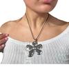 2024 Summer Unique Alloy Flower Necklace For Women Fashion Accessories
