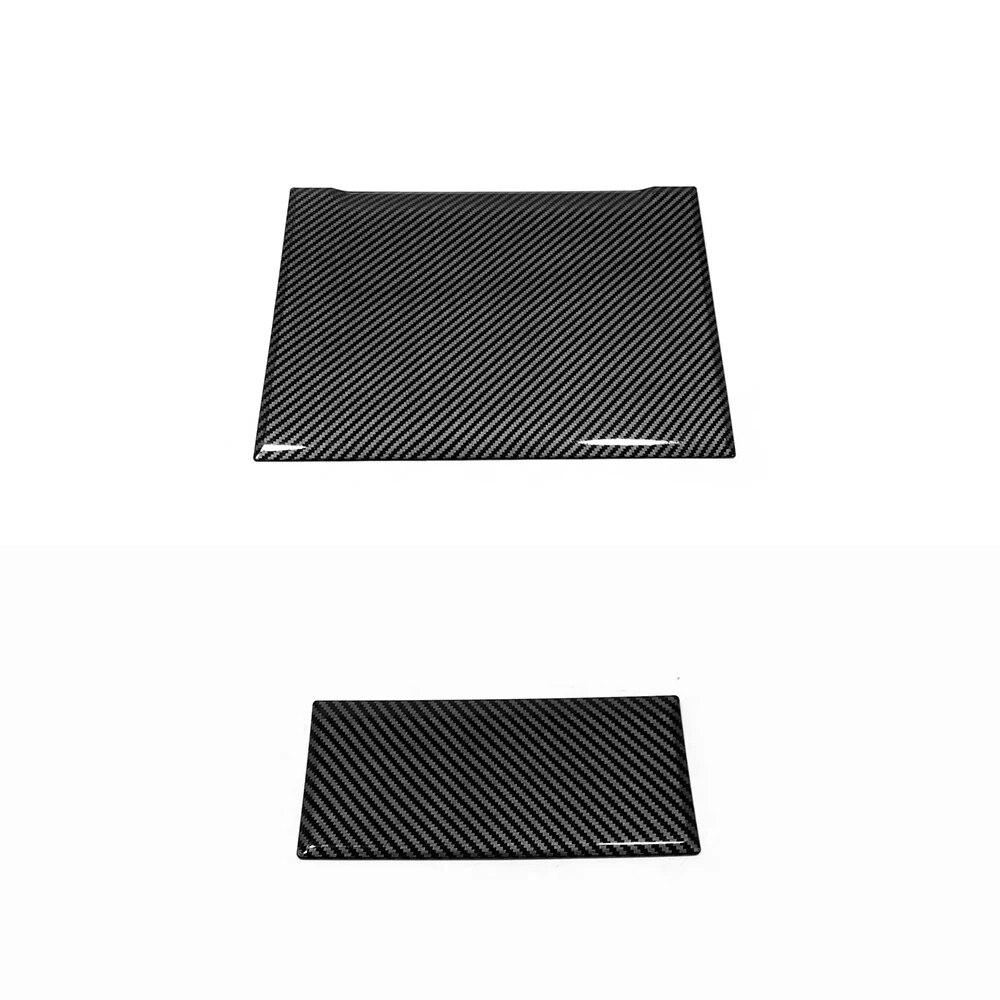 Carbon Fiber For Toyota Sienna  2022 Interior Accessories Car Gear Shift Box Armrest Box Panel Frame Decor Sticker Cover