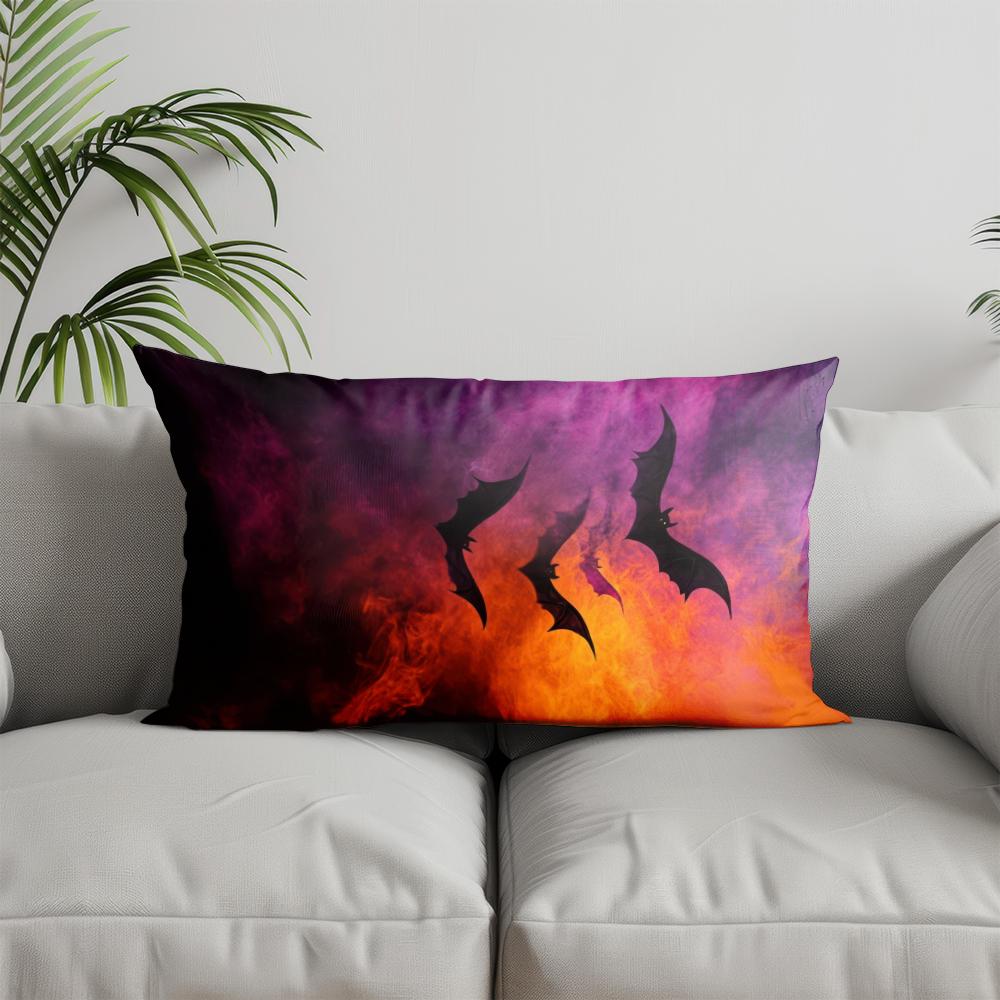 Home Decor Halloween Pumpkins Pattern Pillowcase Suitable For Sofa Bedroom Car Pillow Cover Cushion Rectangular Back Cushion