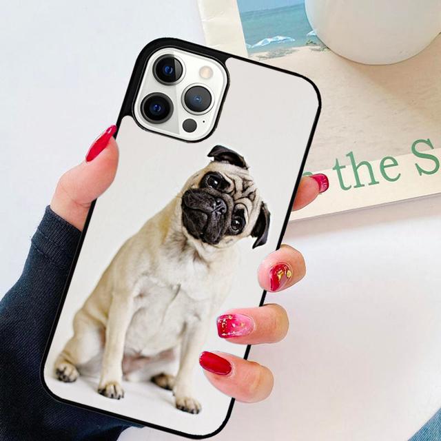Coole Verrückte Mops Hund Handyhülle Cover Für iPhone 17 Air 16 15 14 Plus apple 16 11 12 13 Pro Ma coque