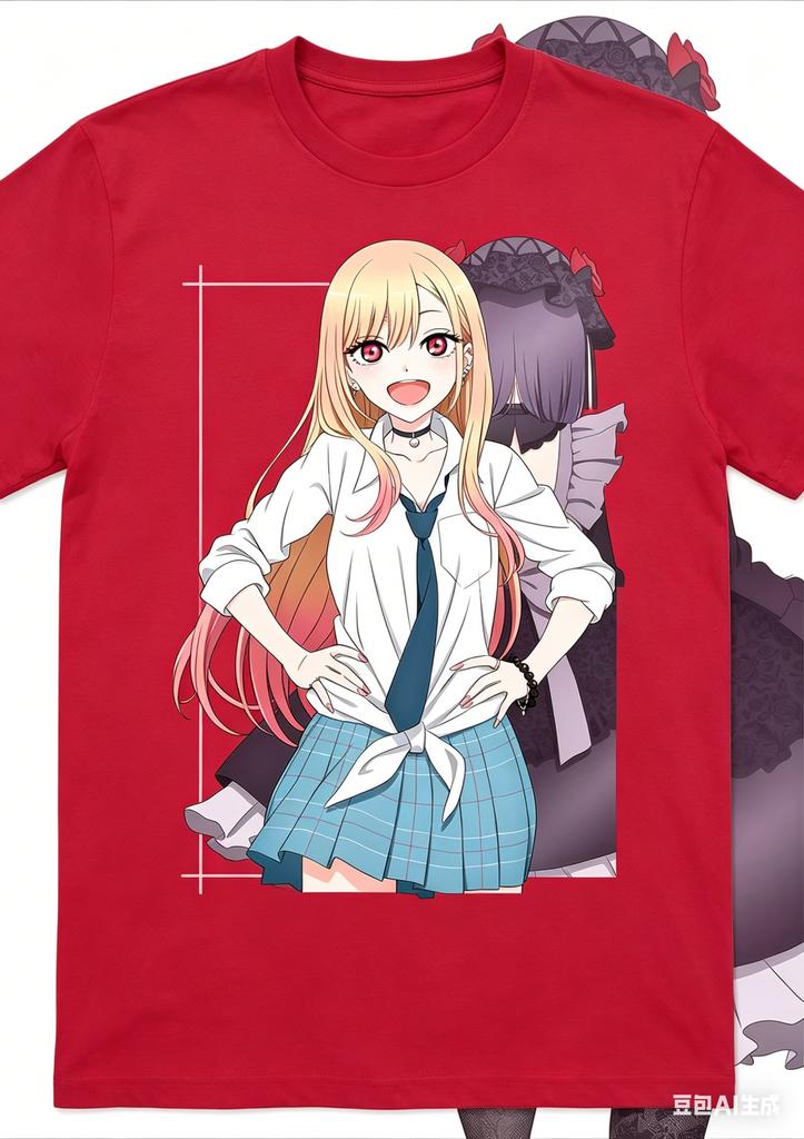 My DressUp Darling Marin Kitagawa Fashion Printed TShirt Unisex Summer Casual Cotton Top Anime Streetwear Tshirts