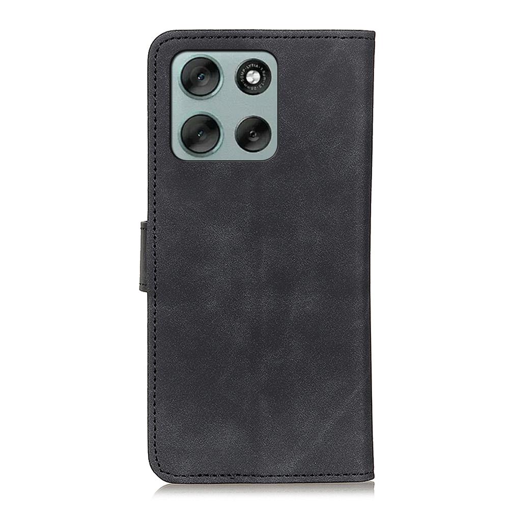 KHAZNEH For Motorola Moto G56 5G Case PU Leather Retro Texture Phone Cover