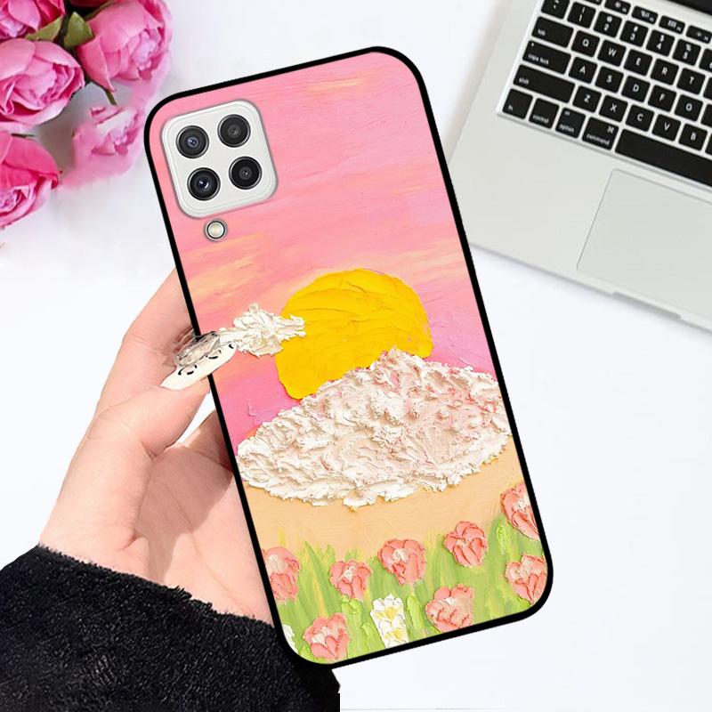 Für Samsung Galaxy A22 4G 5G Hülle A225 A226 Farbdruck TPU Weiche Silikonhülle Für Samsung A22s 5G Handyhülle Bumper Fundas
