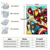 Marvel Iron Man Captain America Thor Flannel Throw Blanket Gift For Marvel Fans Boys Summer Nap Throw Sofa Bed Travel Blanket