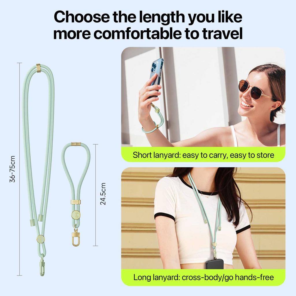 For Universal DUX DUCIS Garden Series Phone Lanyard Adjustable Wrist Strap with Tile