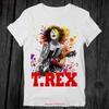 ZC132 T REX Band Mark Bolan Rock Punk Chemise Adulte vintage Lavée Légèrement Confortable Élégante Unisexe graphique mode