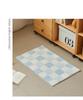 Plaid Non-Slip Bathroom Floor Mat