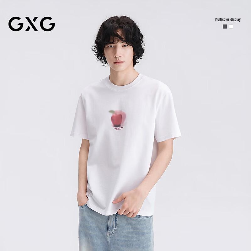 GXG Men's Apple Print Short-Sleeve T-Shirt