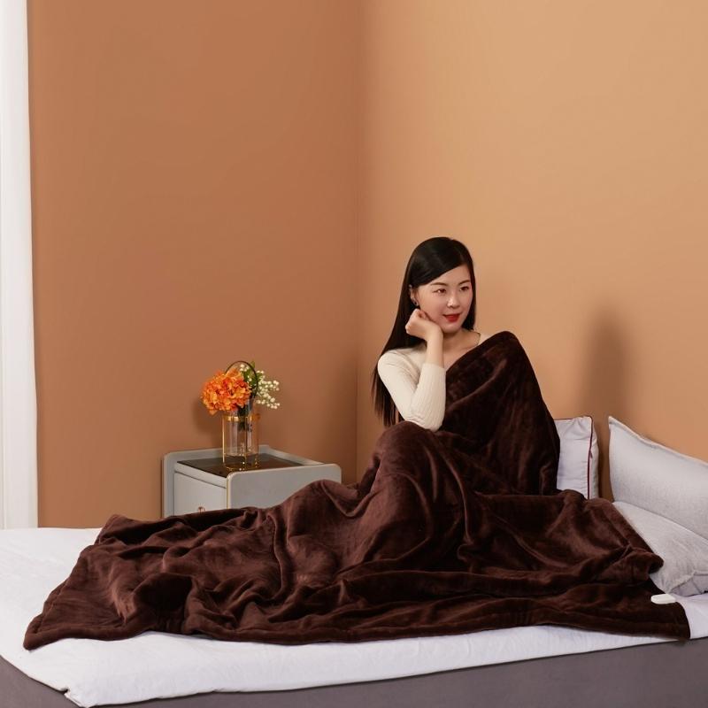 152x127cm Fever Blanket Automatic Thermostat Electric Heating Blankets Winter Body Warmer Thermal Mattress for Home Office Sleeping Plush Thin Quilt