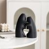 A pair of hug vases for bouquets 2 Pieces Bouquet Holders Ceramic Hugging Flower Vases light luxury high end ornaments
