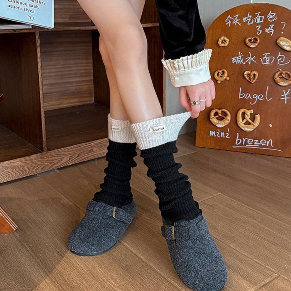 New High Elastic Lace Leg Warmers Knitted Lace Trim Foot Cover Sweet Style Foot Warmer Girls Fashion
