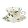 European Phnom Penh Camellia Coffee Cup Saucer Retro Light Luxury Flower Ceramic Cup Home Creative Afternoon Tea Water Cup Gifts