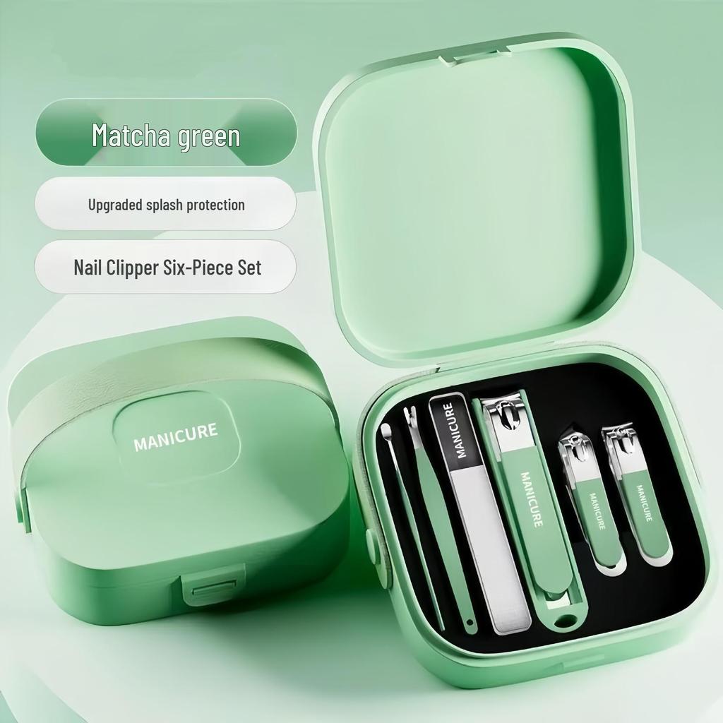 Portable Anti-Splash Nail Clipper & Manicure Set