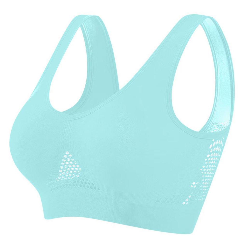 Plus Size Cross-Border Sports Bra with Mesh Back for Yoga and Running