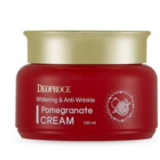

Deoproce Отбеливающий и омолаживающий крем с гранатом 100 мл – Осветляющий и укрепляющий крем для лица Whitening & Anti-Wrinkle Pomegranate Cream 1