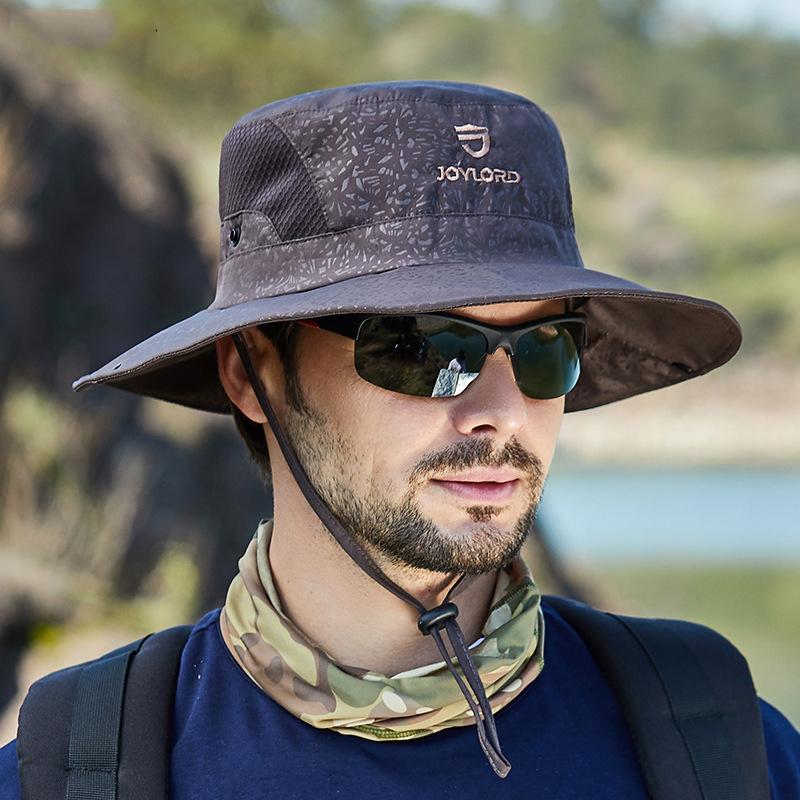 Men's Pastoral Style New Fisherman Hat Fashion Outdoor Sunscreen Breathable Fishing Hunting Hiking Accessories Shade Nylon Hat